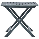 48791 Folding Garden Table Green 79x72x70 cm Plastic