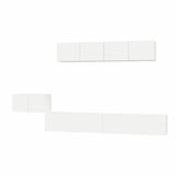 5 Piece TV Cabinet Set White Engineered Wood 3114430
