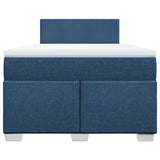 Box Spring Bed with Mattress Blue 120x200 cm Fabric 3285854