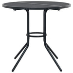 Stackable Garden Chair Set 5 pcs Anthracite Powder-coated Steel 3283769