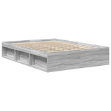 Bed Frame without Mattress Grey Sonoma 120x190 cm Small Double Small Double 3203899