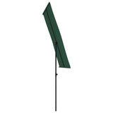 Garden Parasol Green Aluminium Medium Rotatable Garden Parasol 47328