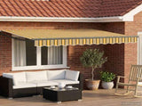 Manual Retractable Awning with LEDs 2.5 x 2 m 3419352