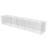 143554 Gabion Raised Bed Galvanised Steel 540x90x100 cm