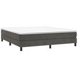 Box Spring Bed Frame Dark Grey Super King Velvet 3121194
