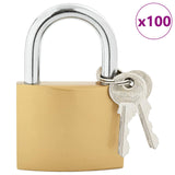 U Lock with Keys 100 pcs Brass Iron 42021925