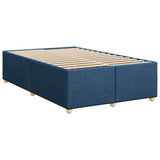 Box Spring Bed with Mattress Blue 120x200 cm Fabric 3285372