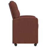 Dining Chairs with Wheels 2 pcs Shiny brown 58 x 67 x 97 cm 42017860
