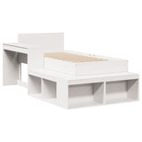 Bed Frame without Mattress White 75x190 cm Small Single Solid Wood Pine 3309753