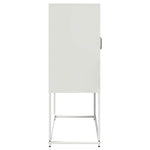 ZNTS Highboard White 68x39x107 cm Steel 853379