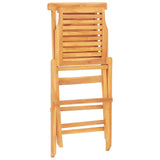 Folding Garden Chair Set of 4 Teak Solid teak wood Medium 3155046