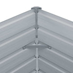 Raised Garden Bed 160x80x45 cm Galvanised Steel Anthracite 47013