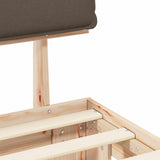 Bed Frame with Upholstered Headboard Taupe 180 x 200 cm 3398072