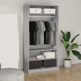 Wardrobe Grey Sonoma 100x50x200 cm Engineered Wood 826615