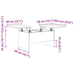 Coffee Table Sonoma Oak 80x50x42.5 cm Engineered Wood 809731