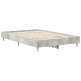 Bed Frame Concrete Grey 193 x 123 x 25 cm Engineered Wood 861078