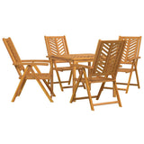 Garden Dining Set 5 pcs Brown 90 x 90 x 74 cm Solid acacia wood 3154122