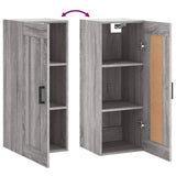 Wall Mounted Cabinet Grey Sonoma 34.5x34x90 cm Engineered Wood 830506