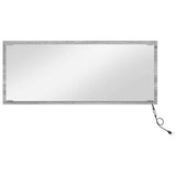Mirror with Mirror Grey Sonoma 90 x 8.5 x 37 cm Engineered Wood 822818