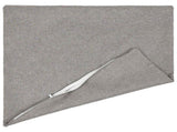 Cushion with Pillow HEERLEN 2 pcs Cloud Grey Fabric 928339