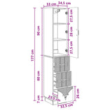 Cabinet Set 2 pcs Sonoma Oak 33 x 34.5 x 87 cm Engineered Wood 3416810