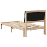 Bed Frame with Upholstered Headboard Brown 90 x 190 cm 878854