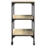 Kitchen Trolley Sonoma Oak 60x41x76 cm Engineered Wood 842302