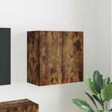 TV Wall Cabinet Smoked Oak 59.5 x 31 x 60 cm Engineered Wood 892354
