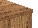 Storage Headboard with LED Old Wood 160 cm Engineered Wood 8009446