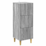 Drawer Cabinet Grey Sonoma 33 x 34.5 x 90 cm Engineered Wood 894621