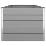 Planter Light Grey 290 x 100 x 75 cm Galvanised Steel 42018170