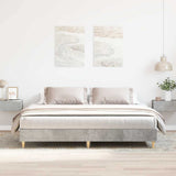 Bed Frame No Mattress Concrete Grey 200x200 cm Engineered Wood 3328702
