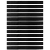 Screw-on Door Brush Seals 12 pcs Silver 100 cm Aluminium Alloy 42019508