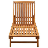 Sun Lounger Solid Acacia Wood 311871