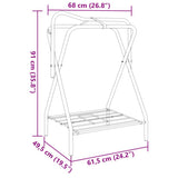 Saddle Rack Foldable Freestanding Black Iron 172440