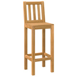 Outdoor Bar Set 3 pcs Untreated Solid Teak Wood 3422497