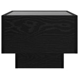 Coffee Table Black oak 40 x 40 x 30 cm Engineered wood 879658