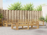 Outdoor Sofa Set 8 pcs White 331 x 172.5 x 73 cm 3386588