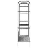 Clothes Rack with Shelf Grey 120 x 44 x 160 cm Engineered Wood 868448