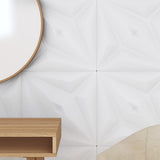 Wall Panels 24 pcs White 50x50 cm XPS 6 m Star 356932