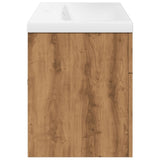 Bathroom Sink Cabinet with Built-in Basin Artisan Oak 3328586