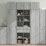 Storage Cabinet Grey Sonoma 70x42.5x225 cm Engineered Wood 3281341