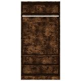 Wardrobe Smoked Oak 100x50x200 cm Engineered Wood 826614