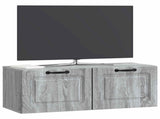 Wall-Mounted TV Cabinet Grey Sonoma 78.5 x 31 x 30 cm 899401