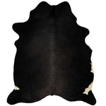 Real Cow Hide Rug Black 150x170 cm 284341