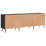 TV Cabinet Black oak 150 x 30 x 50 cm Engineered wood 879591