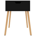 ZNTS Bedside Cabinet High Gloss Black 40x40x56 cm Engineered Wood 326809