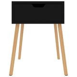 ZNTS Bedside Cabinet High Gloss Black 40x40x56 cm Engineered Wood 326809