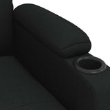 Recliner Chair Black Fabric 352413
