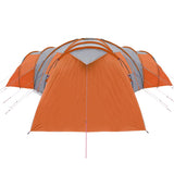 Family Tent Dome 12-Person Grey and Orange Waterproof 94348